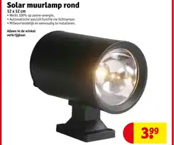 Kruidvat Solar muurlamp rond aanbieding