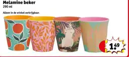 Kruidvat Melamine beker aanbieding