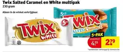 Kruidvat Twix Salted Caramel en White multipak aanbieding