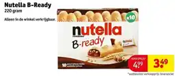 Kruidvat Nutella B-Ready aanbieding