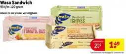 Kruidvat Wasa Sandwich aanbieding