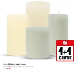 Jumbo Alle HEMA rustieke kaarsen aanbieding