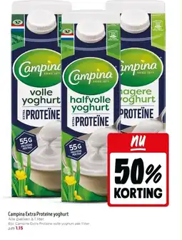 Jumbo Campina Extra Proteïne yoghurt aanbieding
