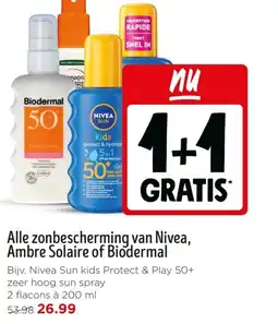 Jumbo Alle zonbescherming van Nivea, Ambre Solaire of Biodermal aanbieding
