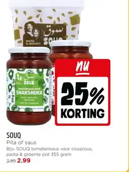 Jumbo Souq pita of saus aanbieding