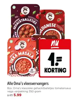 Jumbo Alle Oma's vleesvervangers aanbieding