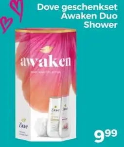 Trekpleister Dove geschenkset Awaken Duo Shower aanbieding