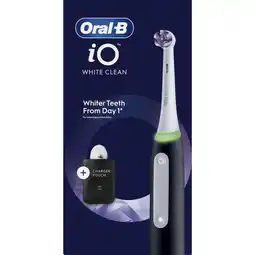 Etos Oral-B iO 3 White Clean Zwart Elektrische Tandenborstel aanbieding