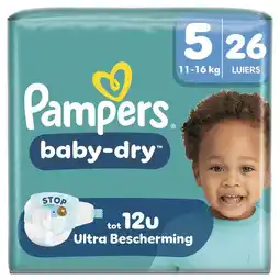 Etos Pampers Baby Dry Luiers Maat 5 11-16 KG 26 stuks aanbieding