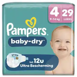 Etos Pampers Baby Dry Luiers Maat 4 9-14 KG 29 stuks aanbieding
