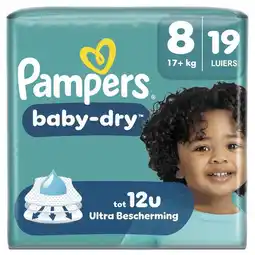 Etos Pampers Baby Dry Luiers Maat 8 17+ KG 19 stuks aanbieding