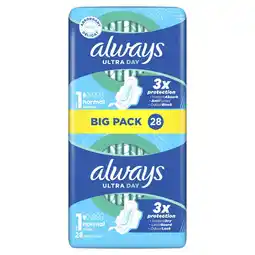 Etos Always Maandverband Ultra Day Normal Wings Big Pack 28 stuks aanbieding