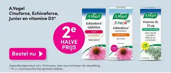 DA A. vogel cinuforce, echinaforce junior en vitamine D3 aanbieding