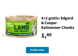 Plein.nl 4+2 gratis: Edgard & Cooper Kattenvoer Chunks aanbieding
