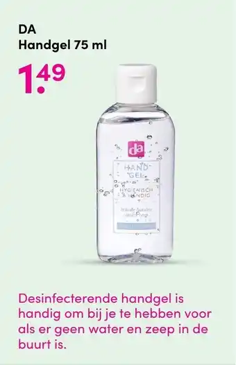 DA Handgel 75ml aanbieding