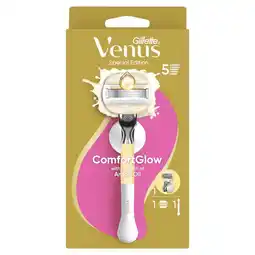 Etos Gillette Venus ComfortGlow Argan Olie Scheersysteem met 1 Navulmesje aanbieding