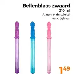 Trekpleister Bellenblaas zwaard aanbieding