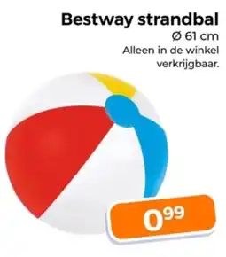 Trekpleister Bestway strandbal aanbieding