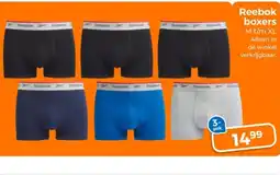 Trekpleister Reebok boxers aanbieding