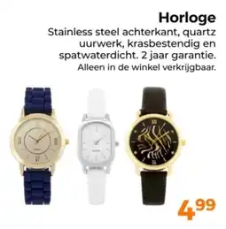 Trekpleister Horloge aanbieding