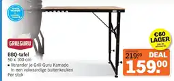Albert Heijn BBQ-tafel aanbieding