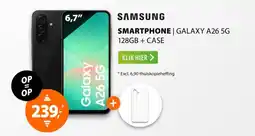 Expert Samsung Galaxy A26 5G 128GB + Clear Case Zwart aanbieding