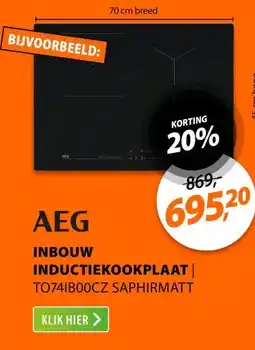 Expert AEG TO74IB00CZ SaphirMatt aanbieding