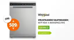 Expert Whirlpool W7F HS41 X MaxiSpace Rvs aanbieding