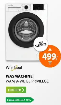 Expert Whirlpool WAM 97WB BE Privilege Wit aanbieding