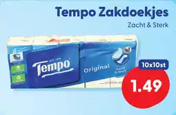 Die Grenze Tempo Zakdoekjes aanbieding