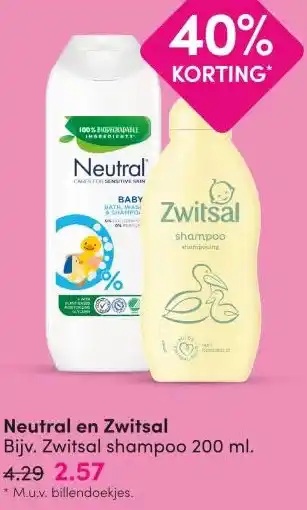 DA Neutral en Zwitsal aanbieding