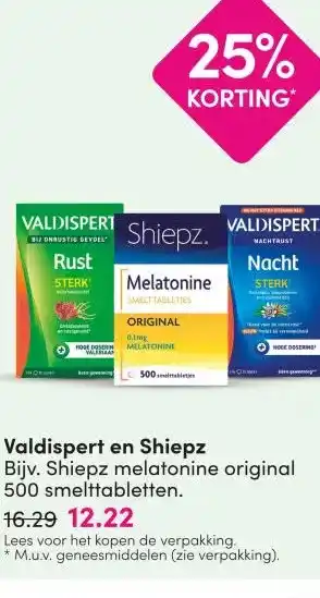 DA Valdispert en Shiepz aanbieding