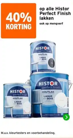 GAMMA op alle Histor Perfect Finish lakken aanbieding