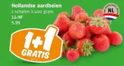 Poiesz Hollandse aardbeien aanbieding