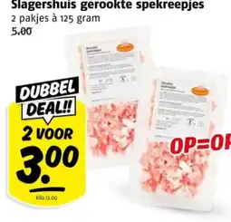 Poiesz Slagershuis gerookte spekreepjes aanbieding