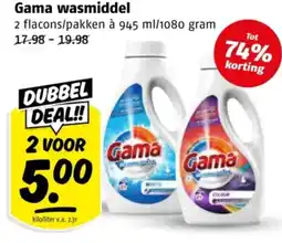 Poiesz Gama wasmiddel aanbieding