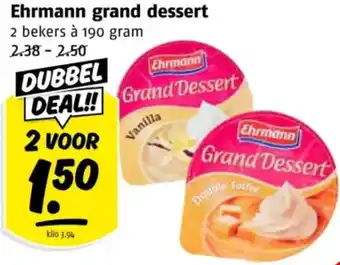 Poiesz Ehrmann grand dessert aanbieding