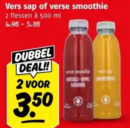 Poiesz Vers sap of verse smoothie aanbieding