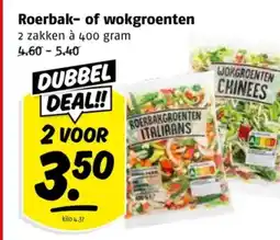 Poiesz Roerbak- of wokgroenten aanbieding