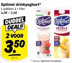 Poiesz Optimel drinkyoghurt aanbieding