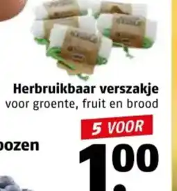 Poiesz Herbruikbaar verszakje aanbieding