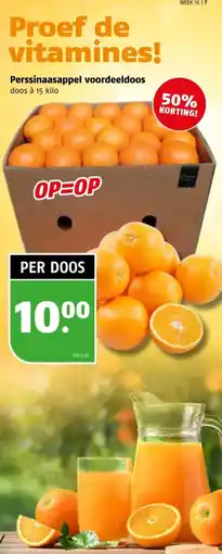 Poiesz Perssinaasappel voordeeldoos aanbieding