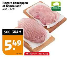 Poiesz Magere hamlappen of hamrollade aanbieding
