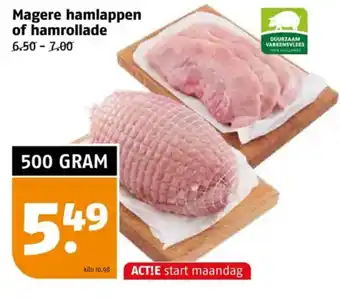 Poiesz Magere hamlappen of hamrollade aanbieding