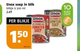 Poiesz Unox soep in blik aanbieding