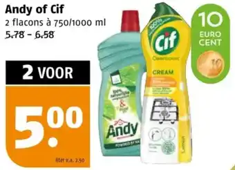Poiesz Andy of Cif aanbieding