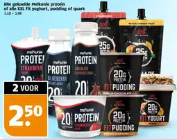 Poiesz Alle gekoelde Melkunie protein of alle XXL Fit yoghurt, pudding of quark aanbieding