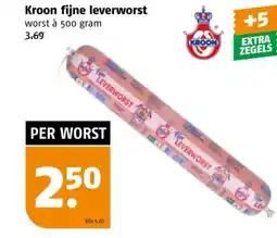 Poiesz Kroon fijne leverworst aanbieding