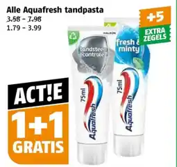 Poiesz Alle Aquafresh tandpasta aanbieding