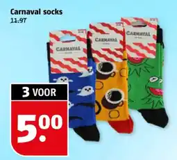 Poiesz Carnaval socks aanbieding